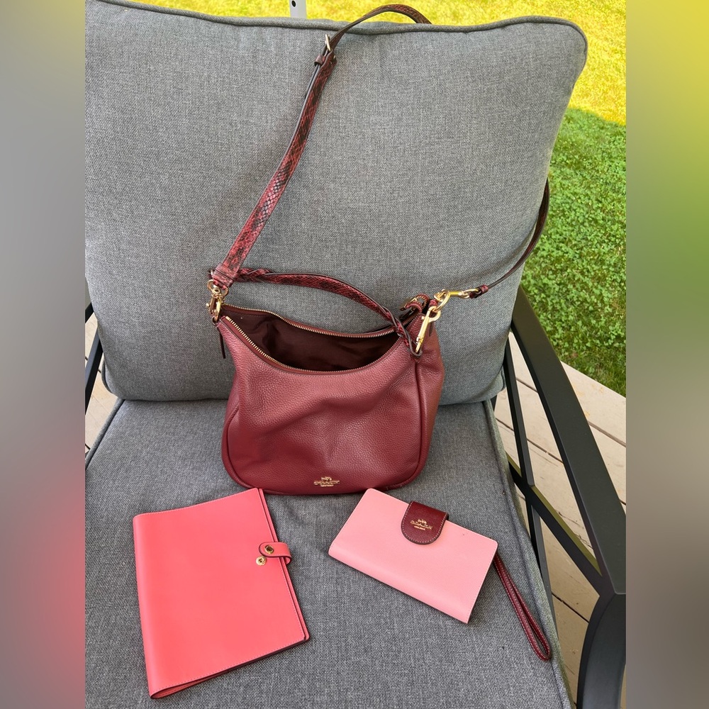 Coach Handbag wallet and notebook bundle
